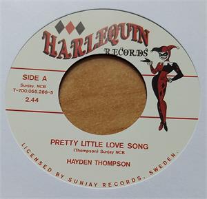 Pretty Little Love Song:Stone Cold Heart - Hayden Thompson - 45s VINYL, HARLEQUIN