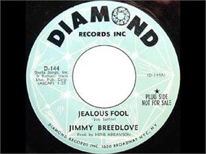 Jealous Fool:Li'l Ol' Me - Jimmy Breedlove - 45s VINYL, DIAMOND