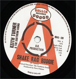 Shake Rag Boogie : They Call Me The Breeze - Keith Turner & The Southern Sound - Rollin VINYL, ROLLIN
