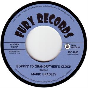 Boppin' To Grandfather's Clock : She Breaks Me Down - Mario Bradley ‎ - Fury VINYL, FURY