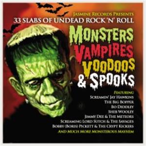 Monsters, Vampires, Voodoos & Spooks - 33 Slabs of Undead Rock ‘N’ Roll - VARIOUS ARTISTS - 1950'S COMPILATIONS CD, JASMINE