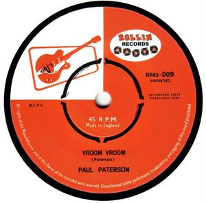 Vroom Vroom / Feeling Good - Paul Paterson - Rollin VINYL, ROLLIN