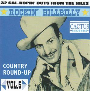 ROCKIN’ HILLBILLY VOL 5 - VARIOUS ARTISTS - HILLBILLY CD, CACTUS